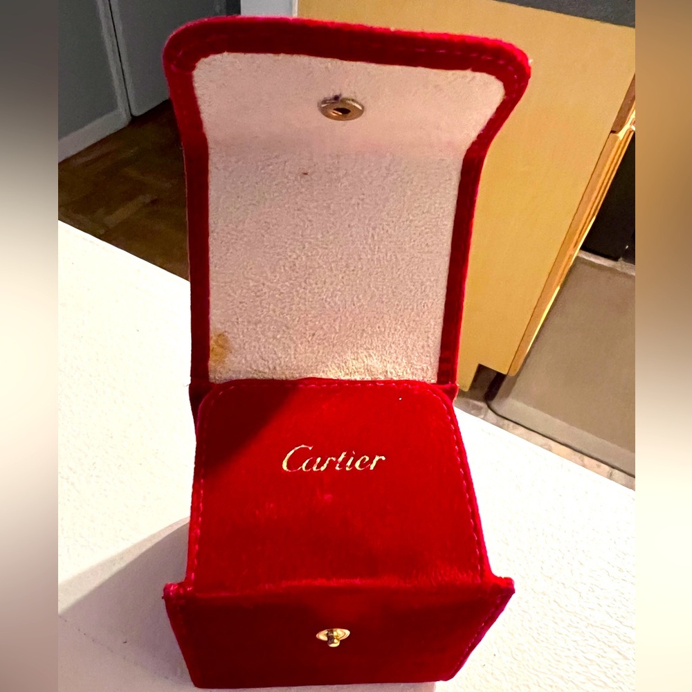 Cartier Luxurious Red Velvet Box
